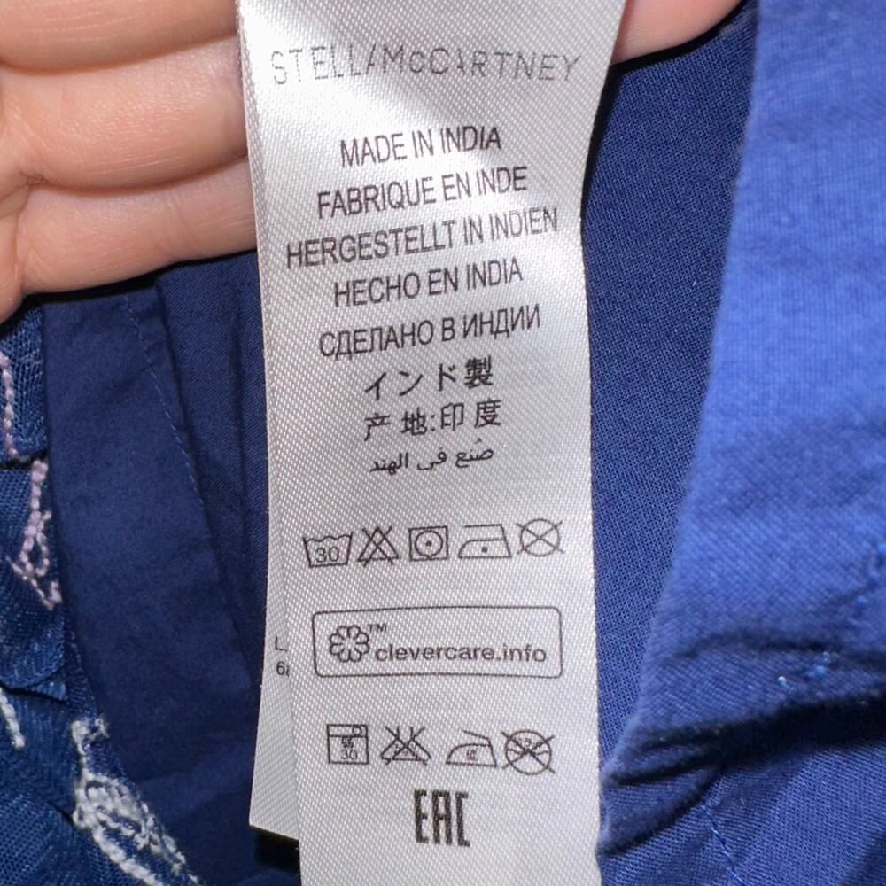 Stella McCartney Kids Girls Navy Blue Embroidered Skates Tulle Dress Size 12 - Picture 7 of 13